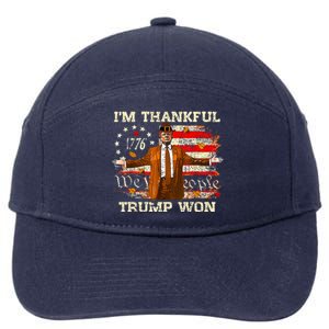 IM Thankful Trump Won Thanksgiving Turkey 7-Panel Snapback Hat