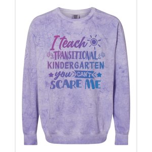 I Teach Transitional Kindergarten Teacher Team Cute Gift Colorblast Crewneck Sweatshirt