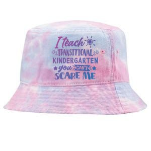 I Teach Transitional Kindergarten Teacher Team Cute Gift Tie-Dyed Bucket Hat