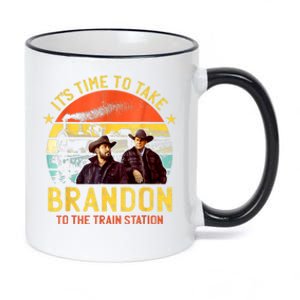 Its Time To Take Brandon To The Train Station Funny Design 11oz Black Color Changing Mug