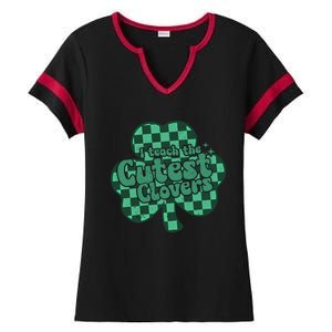 I Teach The Cutest Clovers In The Patch St Patrick’s Day Meaningful Gift Ladies Halftime Notch Neck Tee