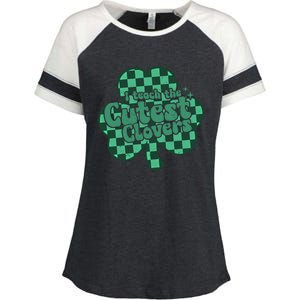 I Teach The Cutest Clovers In The Patch St Patrick’s Day Meaningful Gift Enza Ladies Jersey Colorblock Tee