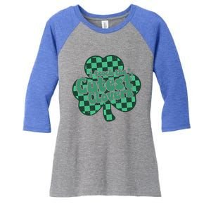 I Teach The Cutest Clovers In The Patch St Patrick’s Day Meaningful Gift Women's Tri-Blend 3/4-Sleeve Raglan Shirt