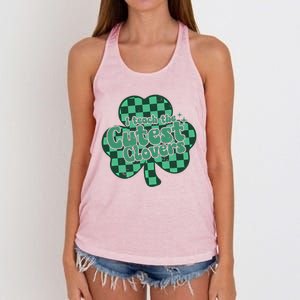 I Teach The Cutest Clovers In The Patch St Patrick’s Day Meaningful Gift Women's Knotted Racerback Tank