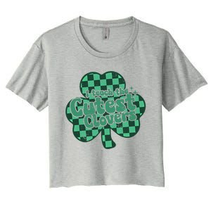 I Teach The Cutest Clovers In The Patch St Patrick’s Day Meaningful Gift Women's Crop Top Tee