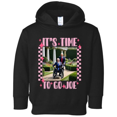 ItS Time To Go Joe Funny Trump Biden Wheelchair Toddler Hoodie