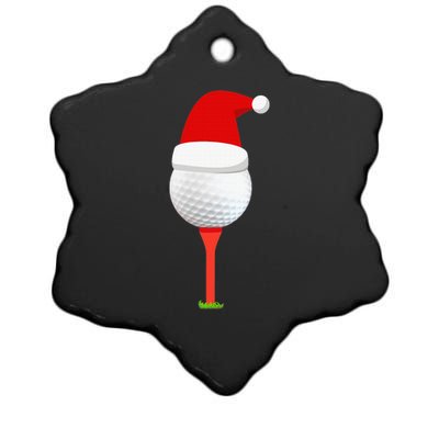 I'd Tap That Funny Golf Ball Tee For Golfing Players Ceramic Star Ornament