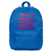 I Teach Transitional Kindergarten Teacher Team Cute Gift 16 in Basic Backpack