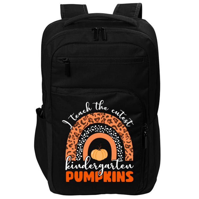 I Teach The Cutest Kindergarten Pumpkins Impact Tech Backpack