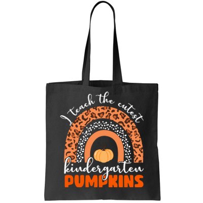 I Teach The Cutest Kindergarten Pumpkins Tote Bag