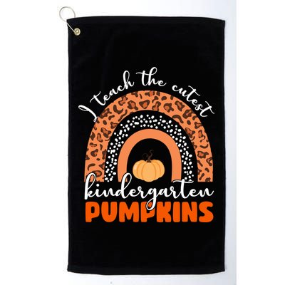 I Teach The Cutest Kindergarten Pumpkins Golf Towel