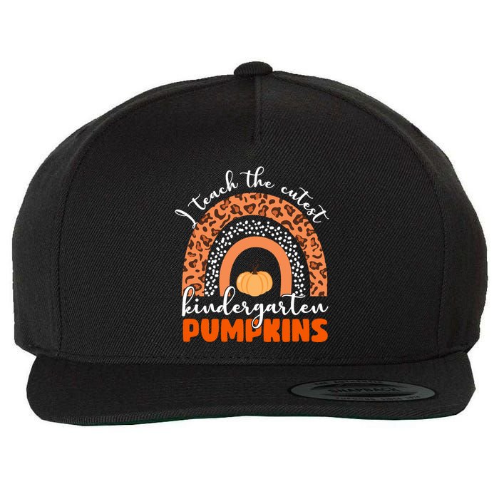 I Teach The Cutest Kindergarten Pumpkins Wool Snapback Cap