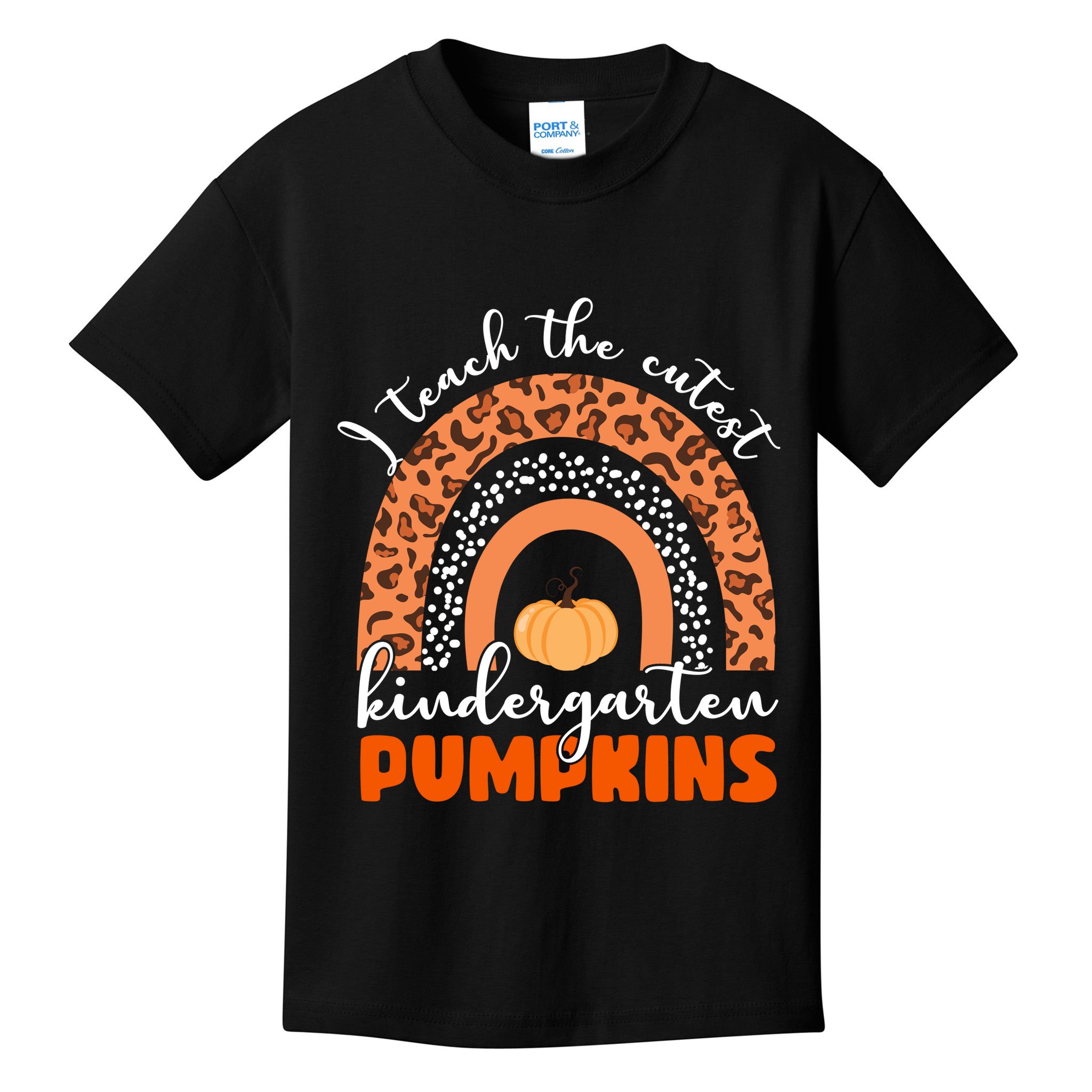 I Teach The Cutest Kindergarten Pumpkins Kids T-Shirt