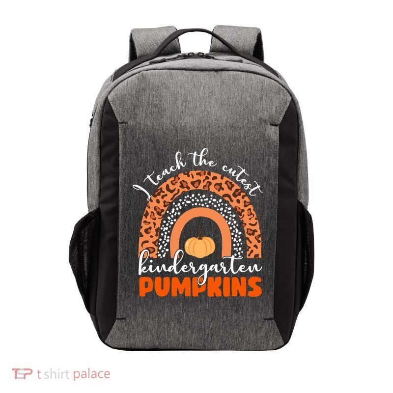 I Teach The Cutest Kindergarten Pumpkins Vector Backpack