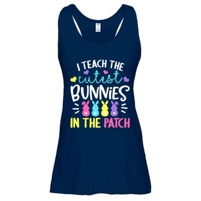 I Teach The Cutest Bunnies In The Patch Easter Teacher Cute Ladies Essential Flowy Tank