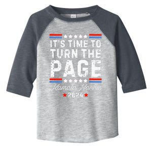 ItS Time To Turn The Page Kamala Harris 2024 President Vote Toddler Fine Jersey T-Shirt