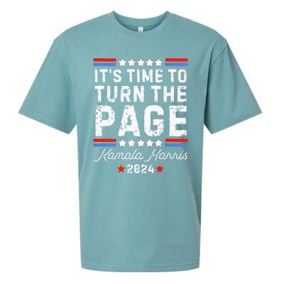 ItS Time To Turn The Page Kamala Harris 2024 President Vote Sueded Cloud Jersey T-Shirt