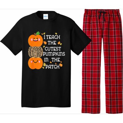 I Teach The Cutest Pumpkins In The Patch Leopard For Teacher Pajama Set