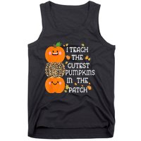 I Teach The Cutest Pumpkins In The Patch Leopard For Teacher Tank Top