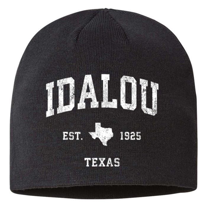 Idalou Texas Tx Vintage Athletic Black Sports Sustainable Beanie