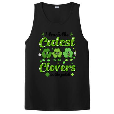 I Teach The Cutest Clovers In The Patch St Patricks Day Gift PosiCharge Competitor Tank