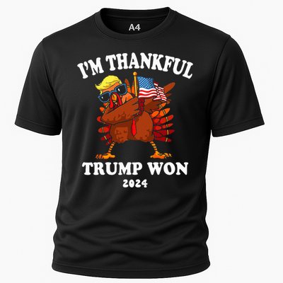 IM Thankful Trump Won Thanksgiving Trump Autumn Turkey 2024 Cooling Performance Crew T-Shirt