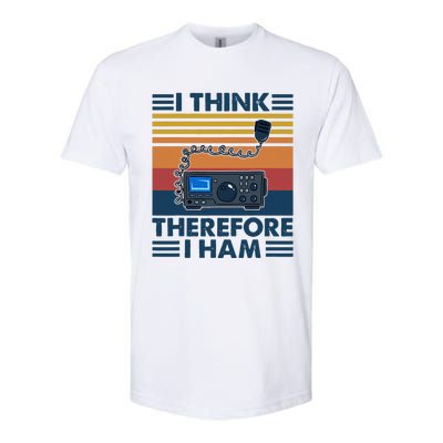 I Think Therefore I Ham Radio Vintage HAM RADIO Softstyle® CVC T-Shirt