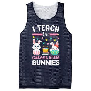 I Teach The Cutest Little Bunnies Teacher Easter Bunny Women Mesh Reversible Basketball Jersey Tank