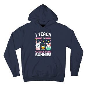 I Teach The Cutest Little Bunnies Teacher Easter Bunny Women Tall Hoodie