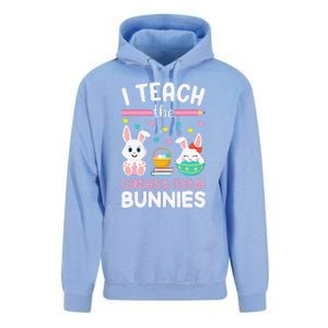 I Teach The Cutest Little Bunnies Teacher Easter Bunny Women Unisex Surf Hoodie