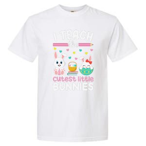 I Teach The Cutest Little Bunnies Teacher Easter Bunny Women Garment-Dyed Heavyweight T-Shirt