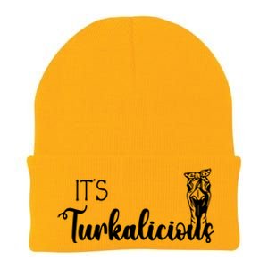 Its Turkalicious Thanksgiving Turkey Family Cute Gift Knit Cap Winter Beanie