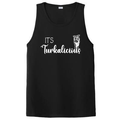 Its Turkalicious Thanksgiving Turkey Family Cute Gift PosiCharge Competitor Tank