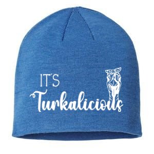 Its Turkalicious Thanksgiving Turkey Family Cute Gift Sustainable Beanie