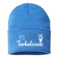 Its Turkalicious Thanksgiving Turkey Family Cute Gift Sustainable Knit Beanie