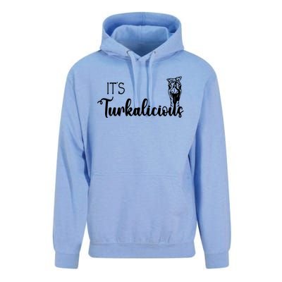 Its Turkalicious Thanksgiving Turkey Family Cute Gift Unisex Surf Hoodie