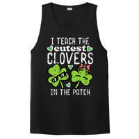 I Teach The Cutest Clovers In Patch St Patricks Day Teacher PosiCharge Competitor Tank