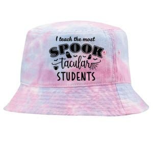 I Teach The Most Spooktacular Students Halloween Tie-Dyed Bucket Hat