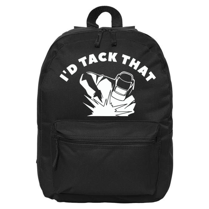 I'd Tack That Welder's 16 in Basic Backpack