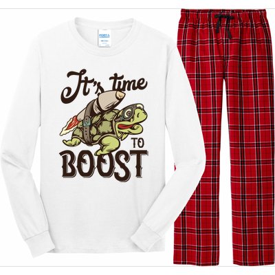 It's Time To Boost Long Sleeve Pajama Set