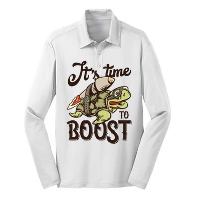 It's Time To Boost Silk Touch Performance Long Sleeve Polo