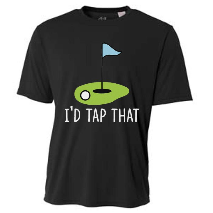 ID Tap That Sarcasm Gag Funny Best Golf Joke Fathers Day Cooling Performance Crew T-Shirt