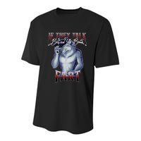 If They Talk Behind Yo Back Fart Funny Wolf Sayings Youth Performance Sprint T-Shirt
