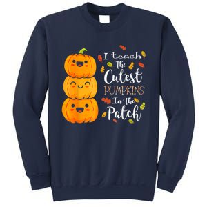 I Teach The Cutest Pumpkins In The Patch Teacher Halloween Sweatshirt