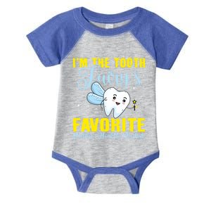 Im The Tooth Fairys Favorite Public Health Dentist Gift Infant Baby Jersey Bodysuit