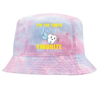 Im The Tooth Fairys Favorite Public Health Dentist Gift Tie-Dyed Bucket Hat