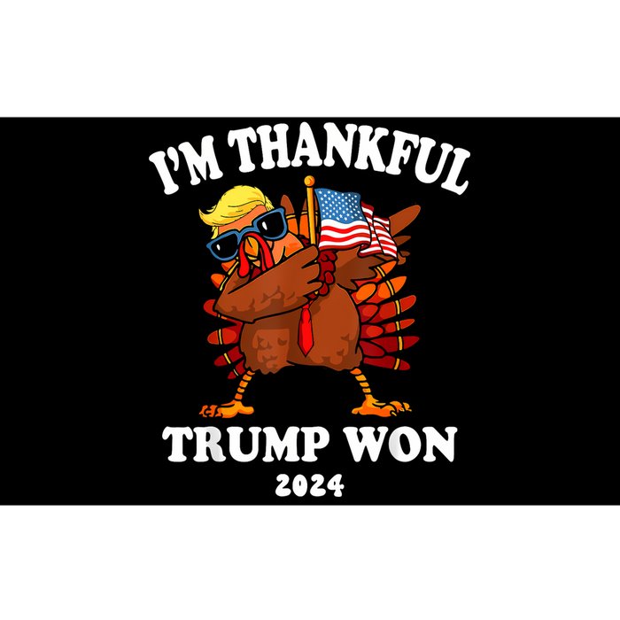 IM Thankful Trump Won Thanksgiving Trump Autumn Turkey 2024 Bumper Sticker