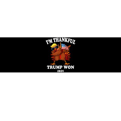 IM Thankful Trump Won Thanksgiving Trump Autumn Turkey 2024 Bumper Sticker