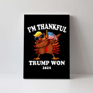 IM Thankful Trump Won Thanksgiving Trump Autumn Turkey 2024 Canvas