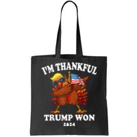 IM Thankful Trump Won Thanksgiving Trump Autumn Turkey 2024 Tote Bag